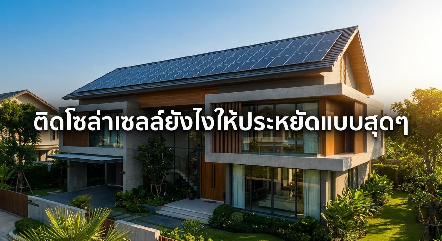 ติดโซล่าเซลล์ยังไงให้ประหยัดแบบสุดๆ เคล็ดลับลดค่าไฟเพื่อชาวบางปะอิน โดย เอนีเทค (Aneetech)
